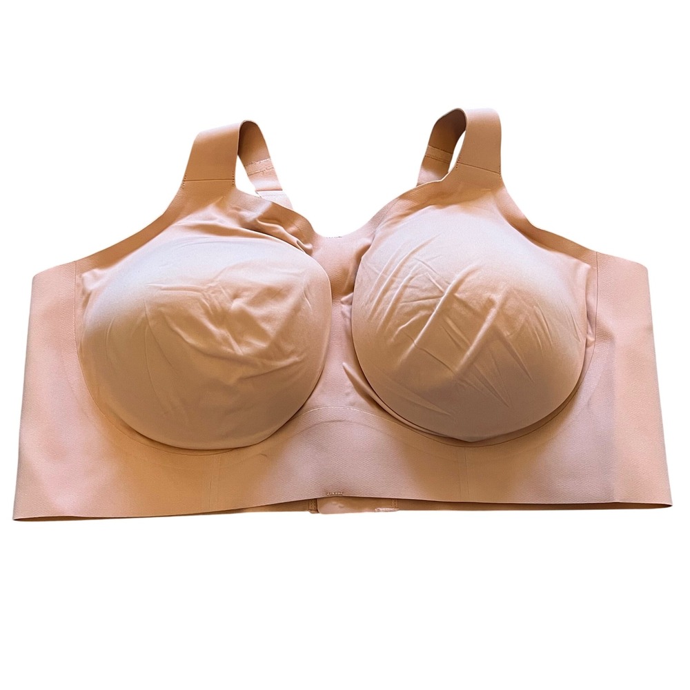 Evelyn Bobbie The Beyond Bra Peach Nude Wireless Seamless 3XL Plus Size Support